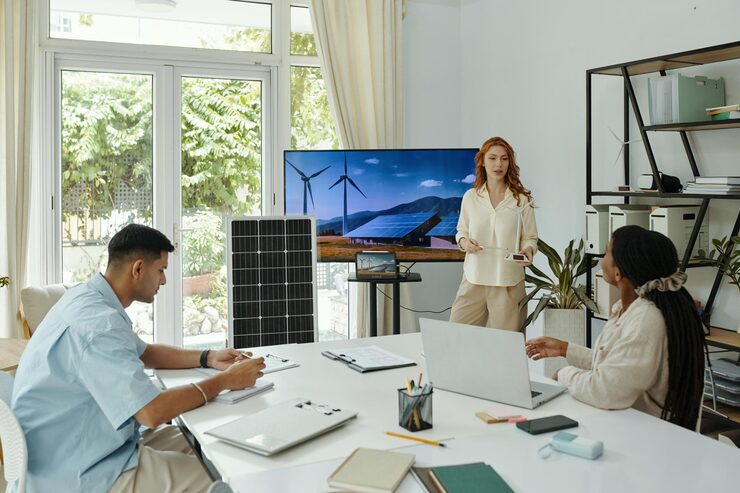 Solar-Powered TV