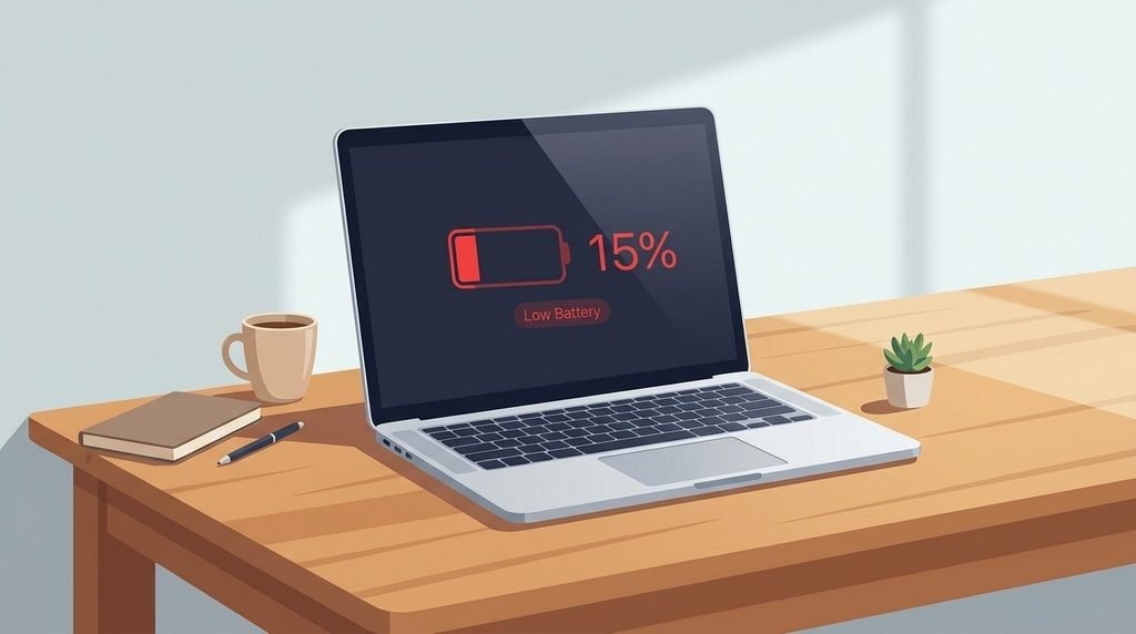 Line chart of battery capacity declining across charge cycles, with a marker at 80% capacity
how long do laptop batteries last
